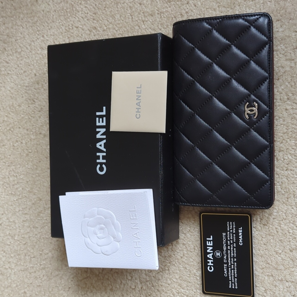 Chanel Classic Long Quilted Wallet Calfskin